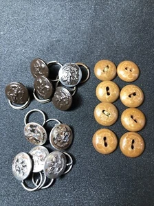 18 Vintage Boy Scout Be Prepared Metal and Bakelite Buttons 5/8" - Picture 1 of 13