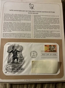 USA 1977 ERSTTAGSBRIEF 50th ANNIVERSARY OF TALKING PICTURES - Bild 1 von 1
