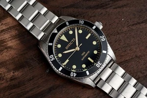 RARO Reloj Invicta Hombres 40mm Pro Diver 1953 Automático NH35 Esfera Negra SS - Imagen 1 de 9