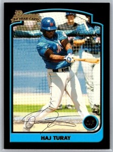 2003 BOWMAN BASEBALL 306 HAJ TURAY  1ST YEAR CARD METS