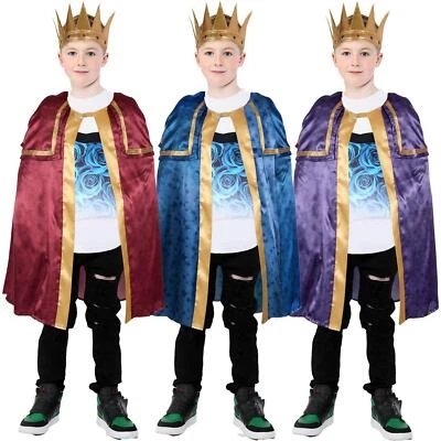 Kids Boys Xmas Nativity School Plays Fancy Dress Three Kings Wise Man Costume - Image 1 of 2