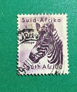 South Africa 2d Mountain Zebra Postage Revenue Stamp used - Bild 1 von 2