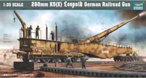 Trompeter 00207 1/35 280 mm K5 (E) Leopold Eisenbahnpistole Modellbausatz - Bild 1 von 1