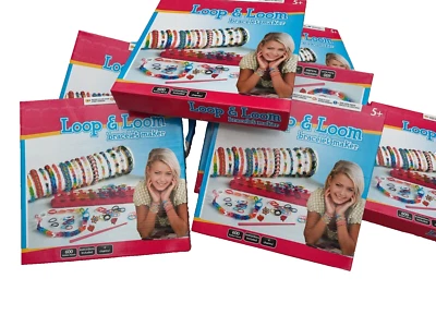 Loom 10er Set Webrahmen Bands Loops Gummibänder Armband  Loop Looms NEU - Bild 1 von 3