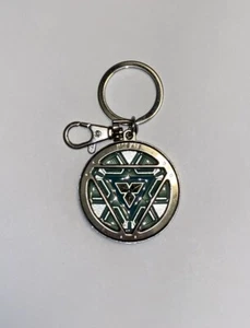 Disney Marvel Superhero Avengers Iron Man Arc Reactor Key Chain with Carabiner - Picture 1 of 4