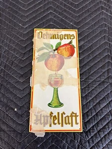 Vintage German Apple Juice Metal Advertising Sign -Great Graphics- - Picture 1 of 6