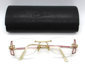 CAZAL Germany mod. 191 col 677 52-16 130mm red & gold w/ Case - Picture 1 of 10