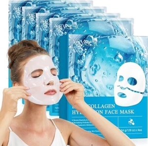 Collagen Real Deep Mask Confezione, Maschera Collagene Viso,Overnight Firming - Foto 1 di 5