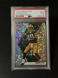 2020 Panini Mosaic No Huddle JORDAN LOVE Rookie Mosaic Disco Prizm 211 - Packers