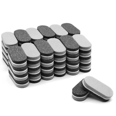 Bloque tampón de uñas 50 piezas mini tampones gris negro ovalado bloques de lijado de uñas 100/180 Foto 1 de 4