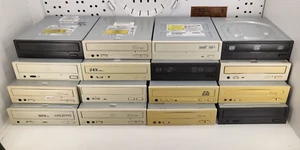 Lot of 16 VTG Computer PC Components CD ROM Drive, DVD Creative HP BTC LG etc - Picture 1 of 18