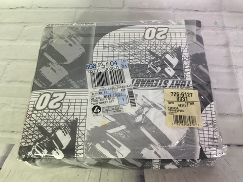 Nascar Tony Stewart 20 Racing Twin Sheet Set Licensed Flat Fitted Pillowcase NEW Cover