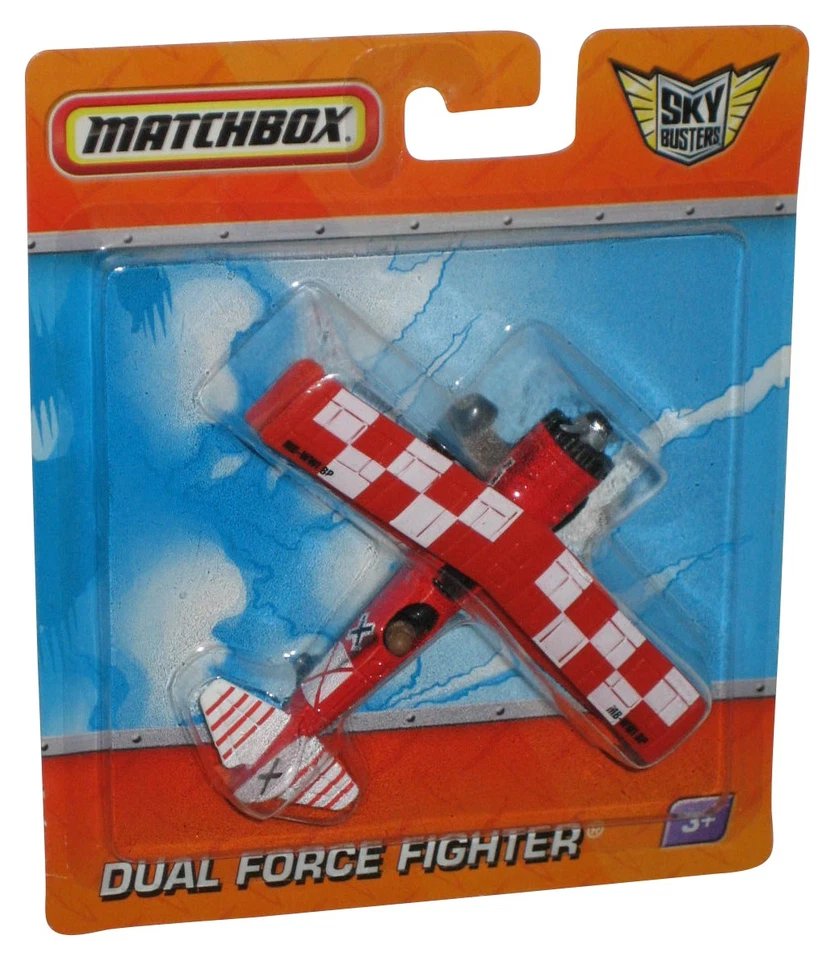 Avión de juguete Matchbox Sky Busters (2010) rojo de doble fuerza Foto 1 de 1