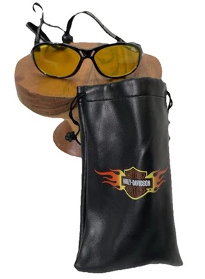Gafas de sol Harley Davidson para montar negras con llama HDS 096 NEGRAS-15 CON bolsa Foto 1 de 4