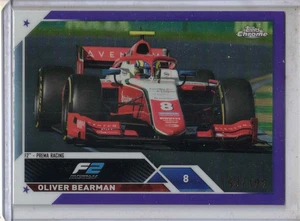 2023 TOPPS Chrome Formula 1 racing Oliver Bearman Purple Refractor /399 card - Foto 1 di 2