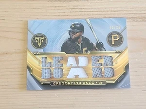 Gregory Polanco 2019 Topps Triple Threads LEADER BOARD Jersey Patch #/36 Pirates - Bild 1 von 2