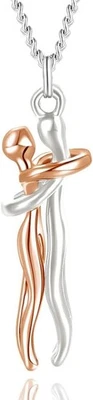 Collana Abbraccio Ciondolo Coppie Personalità per Lui e Lei - San Valentino Rego - Immagine 1 di 4
