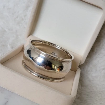 Anillo servilletero vintage abedules plata esterlina brillante patrimonio 15 gramos Foto 1 de 4