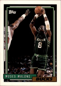 1992 Topps Moses Malone #74 Milwaukee Bucks - Picture 1 of 1