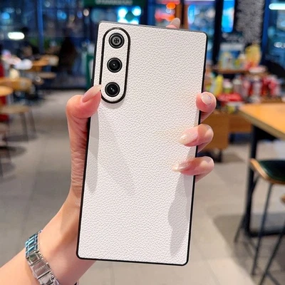 Para ZTE nubia RedMagic 10 Air, Lujo Híbrido Armadura Cuero Piel Sensación Estuche Cubierta Foto 1 de 4