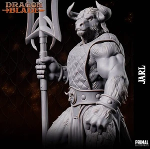 Minotauro Jarl Trident | Escala de mesa | Miniatura TTRPG D&D | Primal Collectible - Imagen 1 de 10
