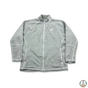 The North Face Fleece Mens XL Gray Full Zip Outdoor Sweater Jacket - Picture 1 of 6