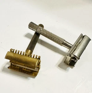 2 Vintage Gillette Safety Razors - Picture 1 of 19