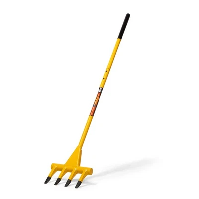 Demolition Fork Pry Wrecking Bar Honey Badger 56 in Long 4-Tine, HB56-KD