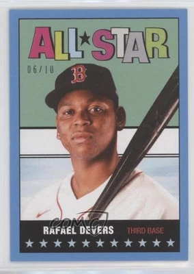 2022 Topps Throwback Thursday #TBT Online Exclusive Blue /10 Rafael Devers #87 - Image 1 of 2