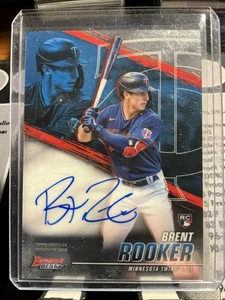 Brent Rooker 2021 Bowman Best AUTO autógrafo en tarjeta B21-BR RC A's/GEMELOS 🔥 - Imagen 1 de 5