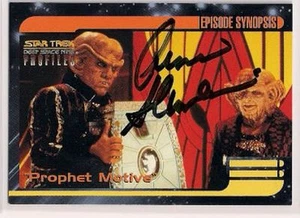 Star Trek Signed Card Auto DS9 Profiles Quark Armin Shimerman v76 - Picture 1 of 1