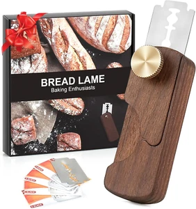 Magnetic Wooden Bread Lame Dough Scoring Tool,Hand Crafted Sourdough Lame Sco... - Picture 1 of 1