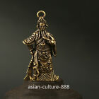 Chinese Anicent Bronze Brass Fengshui Guangong Guan Gong Yu Warrior God Pendant