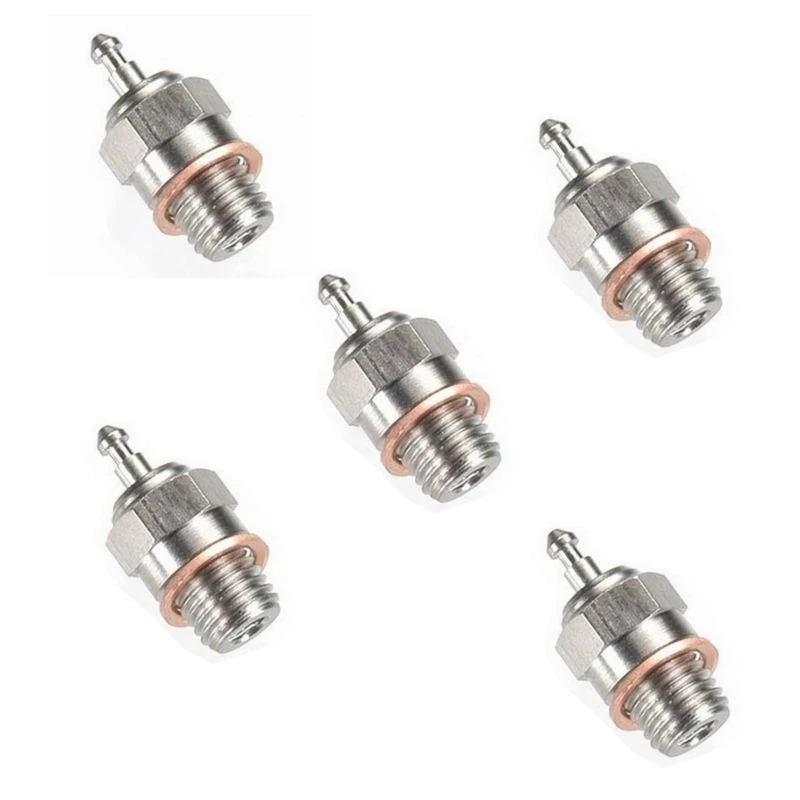 5x HSP Spark Glow Plug No.4 N4 Hot 70117 for RC Nitro Engines Car Truck Traxxas - Image 1 of 3