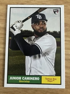 2024 Topps Archives #33 Junior Caminero MLB Trading Card Baseball Rookie Rays - Bild 1 von 1