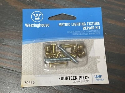 Westinghouse 70635 - Kit de reparación de accesorios de iluminación métrica de 14 piezas lámpara nuevo en paquete Foto 1 de 2