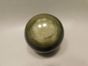 Gold Sheen Obsidian Sphere 2.25 inch Gemstone Chatoyant Ball #Og11 - Picture 1 of 8