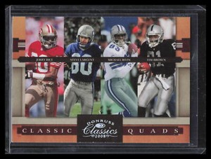 2008 Donruss Classics Classic Quads Silver Tim Brown Largent Irvin Rice 138/250
