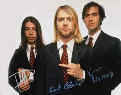 Nirvana, all Autographed Photo - Image 1 of 4