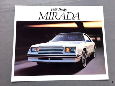 1983 Dodge Mirada and CMX Original Canada Car Sales Brochure Folder - Изображение 1 из 3