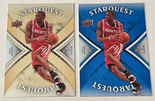 2) 2008-09 Upper Deck Tracy McGrady Starquest #SQ22 ULTRA RARE GOLD & SUPER BLUE