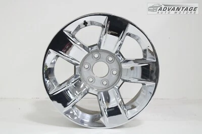 Llanta Chevy Suburban 2015-2020 5 radios 20x9J 20" aleación cromada con sensor OEM Foto 1 de 4