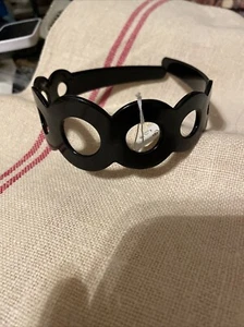Stirnband Haarschmuck Damen schwarz Cut Out Made in France NEU - Bild 1 von 4