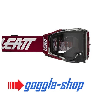 LEATT VELOCITY 6.5 MOTOCROSS MX GOGGLES - NEWS / LIGHT GREY LENS - Picture 1 of 2
