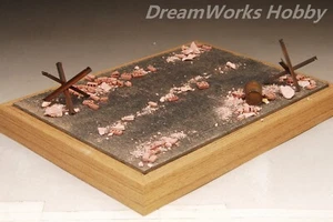 Ganador del Premio Construido a Arañazos 1/35 Ciudad Empedrado Diorama Base Plataforma Grande - Imagen 1 de 13