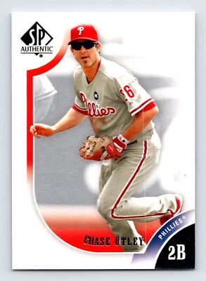 2009 SP Authentic Chase Utley #26  Baseball  Philadelphia Phillies - Image 1 of 2