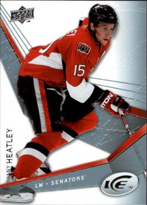 2008-09 Upper Deck Ice Senators Hockey Card #23 Dany Heatley
