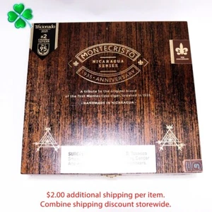 Montecristo Churchill 1935 Anniversary Empty Wood Cigar Box 8.5" x 8" x 1.75 - Picture 1 of 11