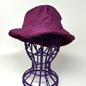 Forever 21 Womens One Size Puffer Bucket Hat Pantone Purple Eggplant - Picture 1 of 7