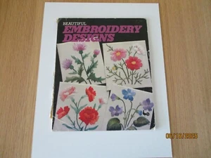 Vintage Beautiful Embroidery Designs Paperback Book Ondori 1981 - Picture 1 of 6